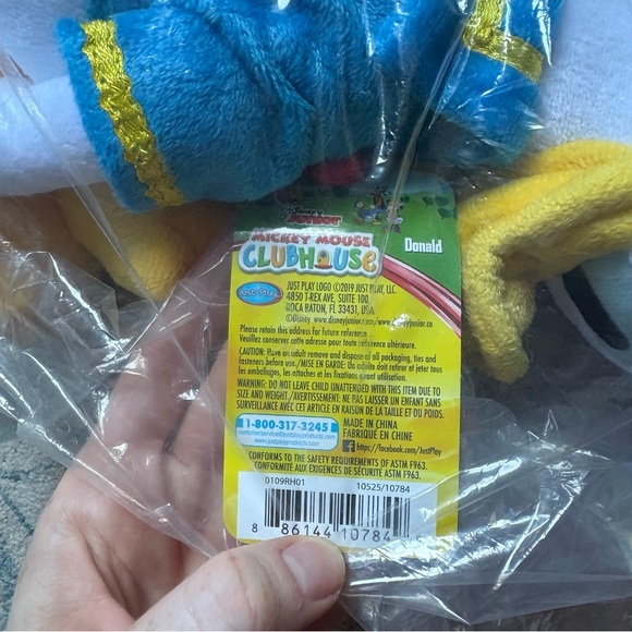 NWT Disney Mickey Mouse & Friends 15.5 Inch Plush Donald Duck Kids Baby Gift - Picture 4 of 6